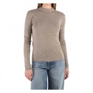 NEW SEVENTY mock neck sweater in taupe